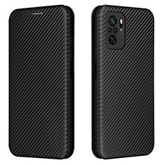 Custodia Portafoglio In Pelle Cover con Supporto L06Z per Xiaomi Redmi Note 10 4G Nero