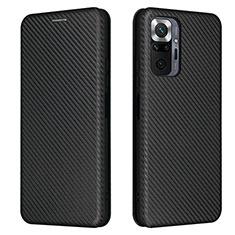 Custodia Portafoglio In Pelle Cover con Supporto L06Z per Xiaomi Redmi Note 10 Pro Max Nero