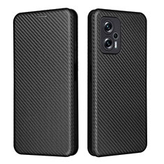 Custodia Portafoglio In Pelle Cover con Supporto L06Z per Xiaomi Redmi Note 11T Pro 5G Nero