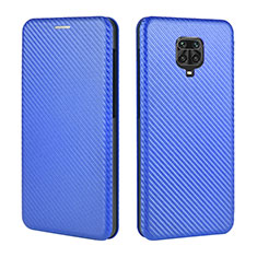 Custodia Portafoglio In Pelle Cover con Supporto L06Z per Xiaomi Redmi Note 9 Pro Max Blu