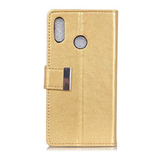 Custodia Portafoglio In Pelle Cover con Supporto L07 per Asus Zenfone 5 ZS620KL Oro