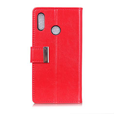 Custodia Portafoglio In Pelle Cover con Supporto L07 per Asus Zenfone 5 ZS620KL Rosso