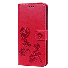 Custodia Portafoglio In Pelle Cover con Supporto L07 per Huawei Honor V10 Lite Rosso