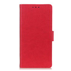 Custodia Portafoglio In Pelle Cover con Supporto L07 per Oppo A91 Rosso