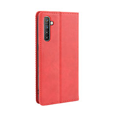 Custodia Portafoglio In Pelle Cover con Supporto L07 per Realme X2 Rosso