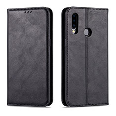 Custodia Portafoglio In Pelle Cover con Supporto L07 per Samsung Galaxy A20s Nero