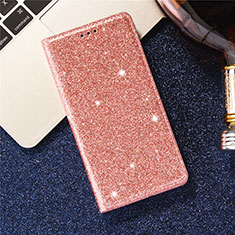 Custodia Portafoglio In Pelle Cover con Supporto L07 per Samsung Galaxy S20 5G Oro Rosa