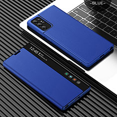 Custodia Portafoglio In Pelle Cover con Supporto L07 per Samsung Galaxy S24 Ultra 5G Blu