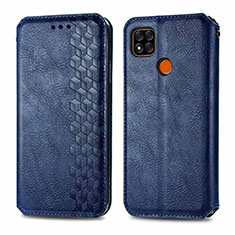 Custodia Portafoglio In Pelle Cover con Supporto L07 per Xiaomi POCO C31 Blu