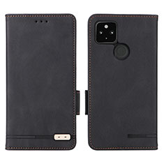 Custodia Portafoglio In Pelle Cover con Supporto L07Z per Google Pixel 4a 5G Nero