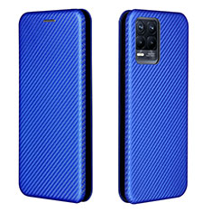 Custodia Portafoglio In Pelle Cover con Supporto L07Z per Realme 8 Pro Blu