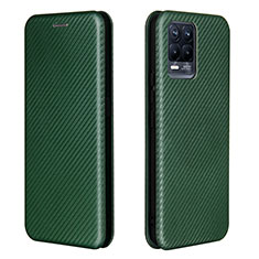 Custodia Portafoglio In Pelle Cover con Supporto L07Z per Realme 8 Pro Verde