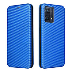 Custodia Portafoglio In Pelle Cover con Supporto L07Z per Realme 9 4G Blu