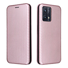 Custodia Portafoglio In Pelle Cover con Supporto L07Z per Realme 9 4G Oro Rosa