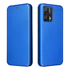 Custodia Portafoglio In Pelle Cover con Supporto L07Z per Realme 9 5G Blu