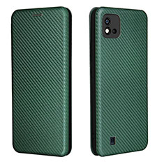 Custodia Portafoglio In Pelle Cover con Supporto L07Z per Realme C11 (2021) Verde