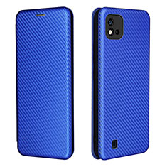 Custodia Portafoglio In Pelle Cover con Supporto L07Z per Realme C20 Blu