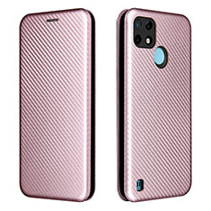 Custodia Portafoglio In Pelle Cover con Supporto L07Z per Realme C25Y Oro Rosa