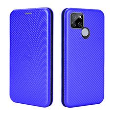 Custodia Portafoglio In Pelle Cover con Supporto L07Z per Realme Q2i 5G Blu