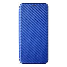 Custodia Portafoglio In Pelle Cover con Supporto L07Z per Samsung Galaxy A03 Blu