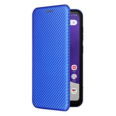 Custodia Portafoglio In Pelle Cover con Supporto L07Z per Samsung Galaxy A22 5G SC-56B Blu