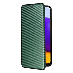 Custodia Portafoglio In Pelle Cover con Supporto L07Z per Samsung Galaxy A22 5G Verde