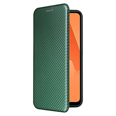 Custodia Portafoglio In Pelle Cover con Supporto L07Z per Samsung Galaxy M32 5G Verde