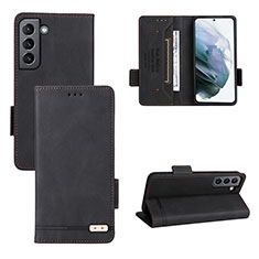 Custodia Portafoglio In Pelle Cover con Supporto L07Z per Samsung Galaxy S23 5G Nero