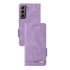 Custodia Portafoglio In Pelle Cover con Supporto L07Z per Samsung Galaxy S24 5G Viola