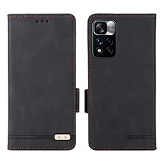 Custodia Portafoglio In Pelle Cover con Supporto L07Z per Xiaomi Mi 11i 5G (2022) Nero