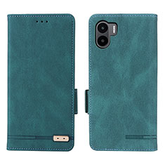 Custodia Portafoglio In Pelle Cover con Supporto L07Z per Xiaomi Poco C50 Verde