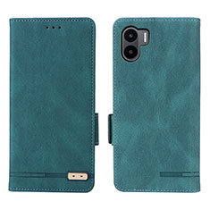 Custodia Portafoglio In Pelle Cover con Supporto L07Z per Xiaomi Poco C51 Verde