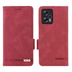 Custodia Portafoglio In Pelle Cover con Supporto L07Z per Xiaomi Poco X4 GT 5G Rosso