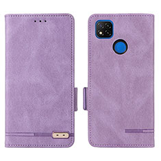 Custodia Portafoglio In Pelle Cover con Supporto L07Z per Xiaomi Redmi 10A 4G Viola