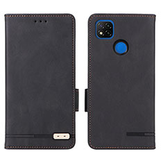 Custodia Portafoglio In Pelle Cover con Supporto L07Z per Xiaomi Redmi 9C NFC Nero
