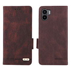 Custodia Portafoglio In Pelle Cover con Supporto L07Z per Xiaomi Redmi A1 Marrone