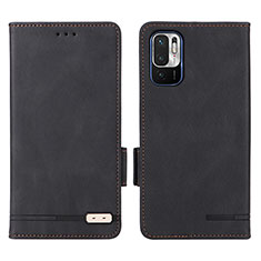 Custodia Portafoglio In Pelle Cover con Supporto L07Z per Xiaomi Redmi Note 10 5G Nero