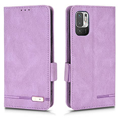 Custodia Portafoglio In Pelle Cover con Supporto L07Z per Xiaomi Redmi Note 10 JE 5G Viola