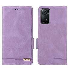 Custodia Portafoglio In Pelle Cover con Supporto L07Z per Xiaomi Redmi Note 11 Pro 4G Viola