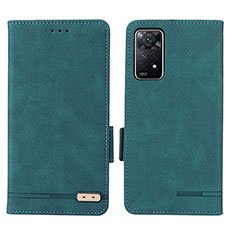 Custodia Portafoglio In Pelle Cover con Supporto L07Z per Xiaomi Redmi Note 11 Pro 5G Verde