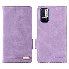 Custodia Portafoglio In Pelle Cover con Supporto L07Z per Xiaomi Redmi Note 11 SE 5G Viola