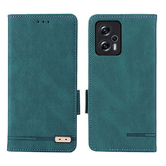 Custodia Portafoglio In Pelle Cover con Supporto L07Z per Xiaomi Redmi Note 11T Pro+ Plus 5G Verde