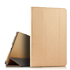 Custodia Portafoglio In Pelle Cover con Supporto L08 per Huawei MediaPad M6 10.8 Oro