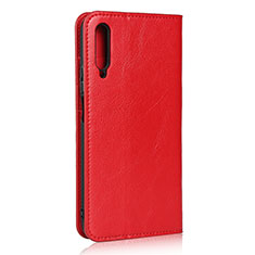 Custodia Portafoglio In Pelle Cover con Supporto L08 per Huawei P Smart Pro (2019) Rosso