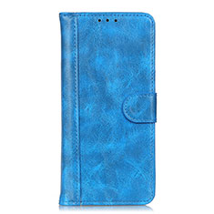 Custodia Portafoglio In Pelle Cover con Supporto L08 per Oppo Reno5 Pro 5G Cielo Blu