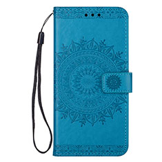 Custodia Portafoglio In Pelle Cover con Supporto L08 per Samsung Galaxy S20 Plus Blu