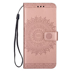 Custodia Portafoglio In Pelle Cover con Supporto L08 per Samsung Galaxy S20 Plus Oro Rosa