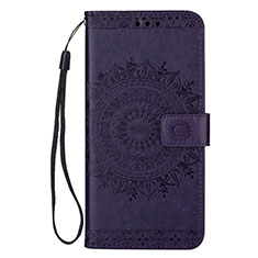 Custodia Portafoglio In Pelle Cover con Supporto L08 per Samsung Galaxy S20 Plus Viola