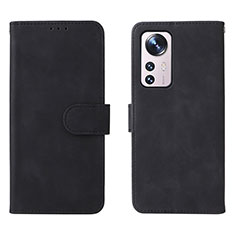 Custodia Portafoglio In Pelle Cover con Supporto L08 per Xiaomi Mi 12 5G Nero