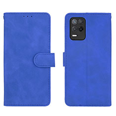 Custodia Portafoglio In Pelle Cover con Supporto L08Z per Realme 8 5G Blu